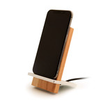 Silver + Maple Charging Stand