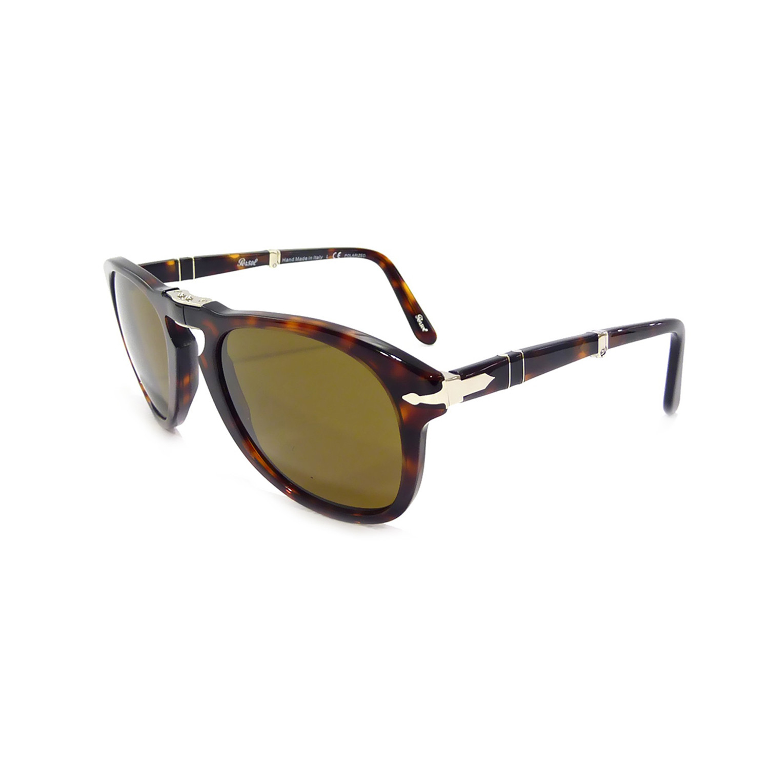 Persol 714 Iconic Folding Sunglasses // Havana + Brown Polarized (52mm ...