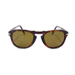Persol 714 Iconic Folding Sunglasses // Havana + Brown Polarized (52mm)