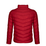 Puff Zipper Winter Coat // Red (2XL)