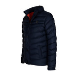 Puff Zipper Winter Coat // Navy (L)