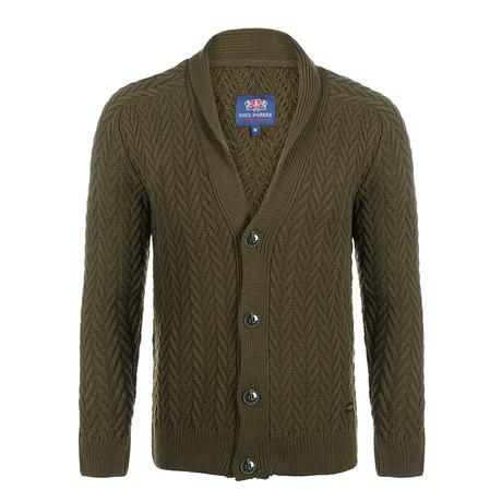 Textured Button Up Jerseys // Khaki (M)
