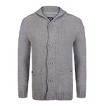 5 Button Up Jerseys with Pockets // Grey Melange (XL)