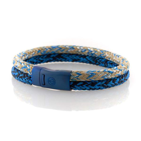 Commodore Anchor Blue // 6mm Double Rope // Ocean + White Sand (S)