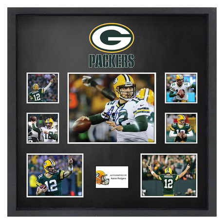 Signed + Framed Collage II // "Packers" // Aaron Rodgers
