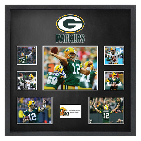 Signed + Framed Collage I // "Packers" // Aaron Rodgers