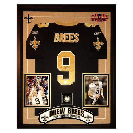 Signed + Framed Jersey // Drew Brees