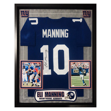 Signed + Framed Jersey // Eli Manning
