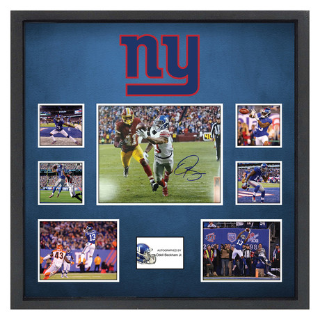 Signed + Framed Collage I // "NY Giants" // Odell Beckham Jr.