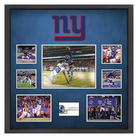Signed + Framed Collage II // "NY Giants" // Odell Beckham Jr.
