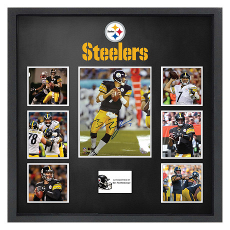 Signed + Framed Collage I // "Steelers" // Ben Roethlisberger