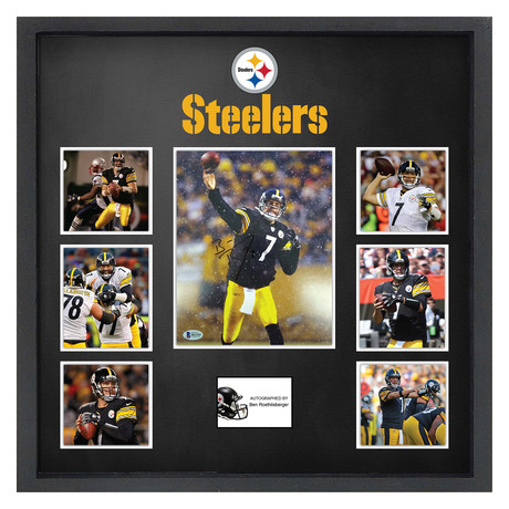 Signed + Framed Collage II // "Steelers" // Ben Roethlisberger