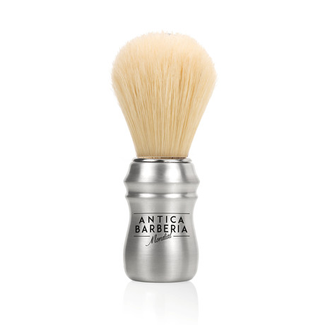 Shave Brush // Matt Aluminum Ecosilvertiip