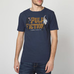 Pupl Fiction T-Shirt // Navy Blue (L)