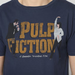 Pupl Fiction T-Shirt // Navy Blue (L)