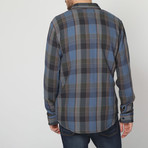 Check Western Shirt // Check Blue + Green + Beige (XL)