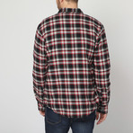 Padded Check Shirt // Red + Black + White (XL)
