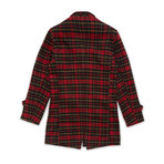 Plaid Overcoat // Red + Yellow (XL)