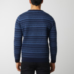 Tribal Pattern Sweater // Indigo (S)