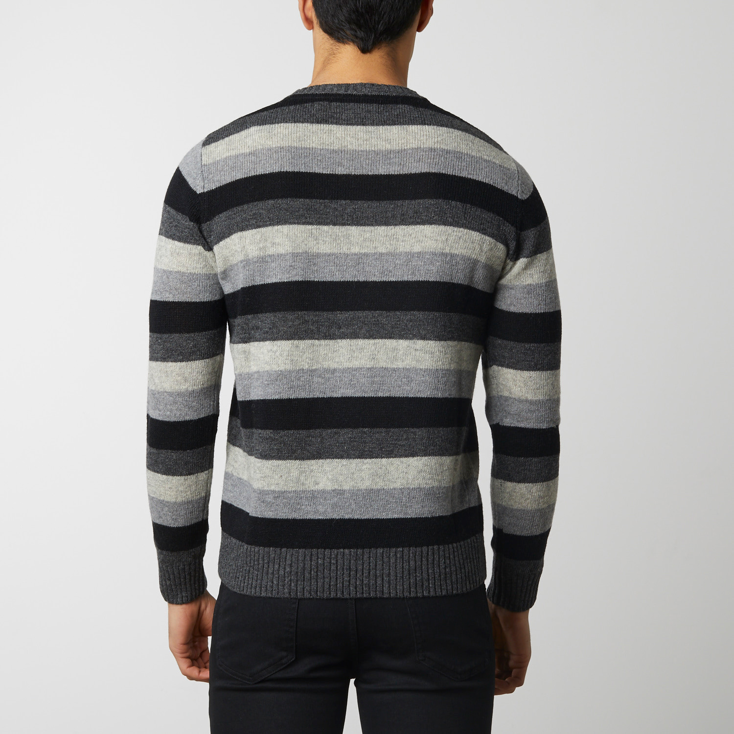 Multi-Color Stripe Sweater // Gray (S) - BARQUE - Touch of Modern
