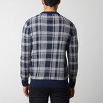 Plaid Sweater // Navy (S)