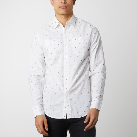 Anchor Jacquard Shirt // White (S)