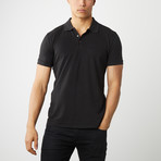 100% Pima Cotton 3-Button Polo // Black (S)