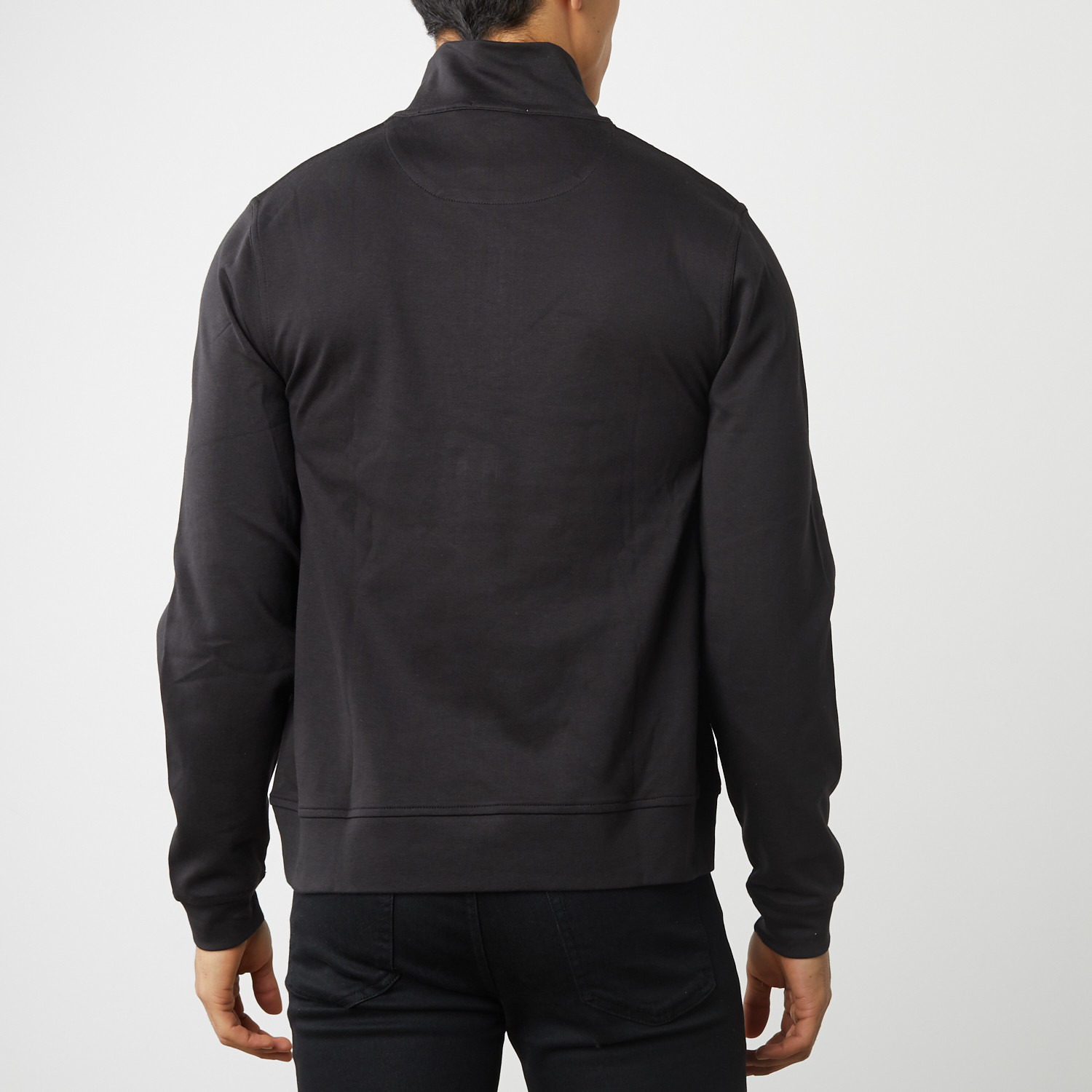 100% Pima Cotton Sweatshirt Half Zipper (XS) - Etiqueta Negra - Touch ...