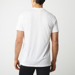 100% Pima Cotton T-Shirt Puno Ancho // White (XL)