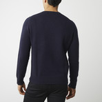 Cashmere V-Neck Sweater // Navy (XS)