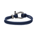 U-Lock Bracelet // Navy Blue (7.5")
