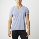 100% Pima Cotton V-Neck Cotton // Lilac (XS)