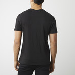 100% Pima Cotton T-Shirt + Pocket // Black (M)