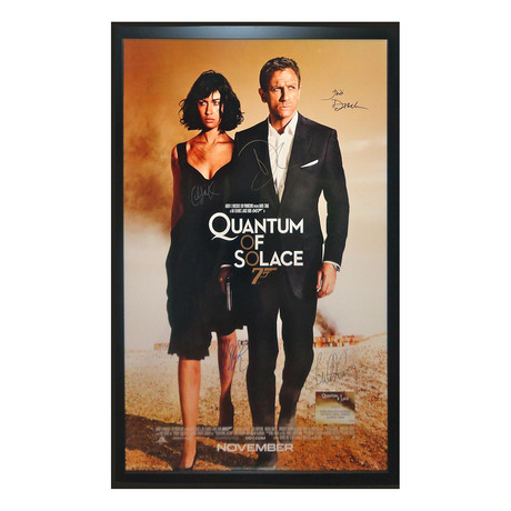 Signed + Framed Poster // Quantum of Solace