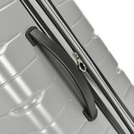 Traveler's Choice Ritani 3-Piece Hardside Spinner Luggage Set, Silver (Silver)