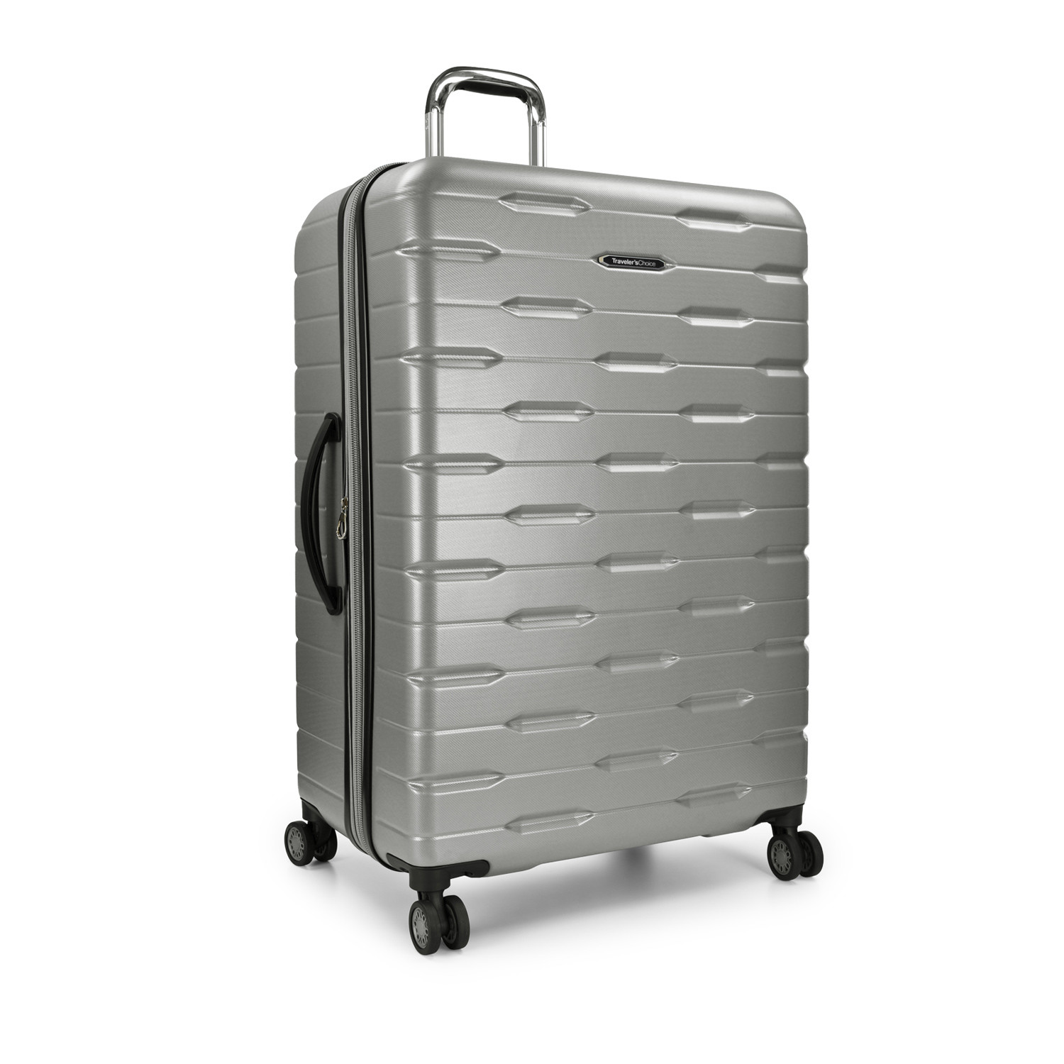 voyager luggage silver