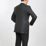 2BSV Wide Notch Lapel Suit // Dark Metallic Gray (36R)