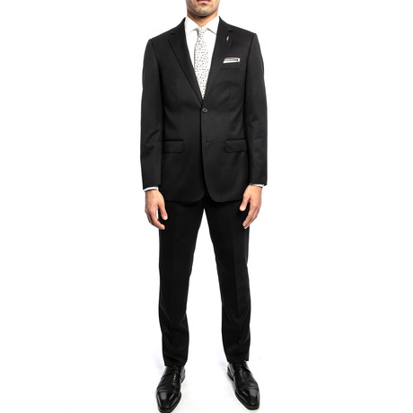 2BSV Wide Notch Lapel Suit // Black (36S)