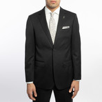 2BSV Wide Notch Lapel Suit // Black (36S)