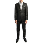 2BSV Wide Notch Lapel Suit // Green Windowpane (36S)