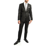 2BSV Wide Notch Lapel Suit // Green Windowpane (36S)