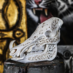 Hand Carved Boar Skull // Bird 2