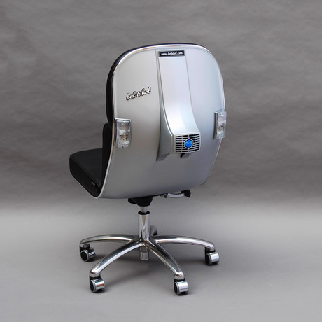 Scooter Chair // Silver + Black