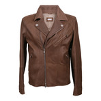 Radagast Fur Lining Leather Jacket // Brown (S)