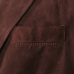 Frodo Suede Leather Jacket // Burgundy (M)