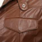 Boromir Leather Jacket // Brown (XS)