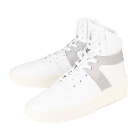 Fear Of God // Leather Basketball High-Top Sneakers // White (US: 7)