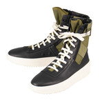 Fear Of God // Nero Foliage Leather Jungle High-Top Sneakers // Black + Green (US: 7)