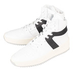 Fear Of God // Leather Basketball High-Top Sneakers // White + Black (US: 8)