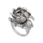 Annamaria Cammilli Fire Works 18k White Gold Diamond Ring // Ring Size: 7